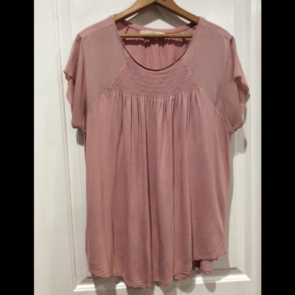 LOFT Tops - Loft Pink long line top